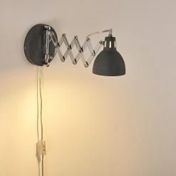 Hofstein Saxon Wandleuchte Grau, 1-flammig -Wandleuchten Verkauf saxon wandleuchte h3279922 do1 3