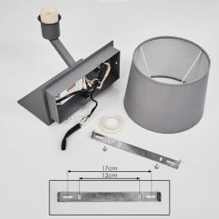 Hofstein Schonenwerd Wandleuchte Grau, 1-flammig -Wandleuchten Verkauf schonenwerd wandleuchte h3557068 4