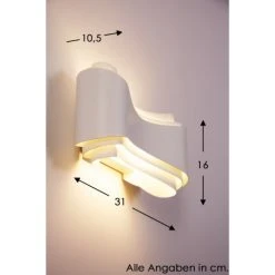 Selene IONICA Wandleuchte LED Weiß, 1-flammig