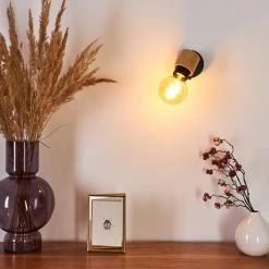 Hofstein Sezze Wandleuchte Schwarz, 1-flammig -Wandleuchten Verkauf sezze wandleuchte h3403174 9