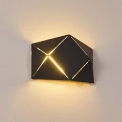 Hofstein Shouver Wandleuchte LED Schwarz, 1-flammig -Wandleuchten Verkauf shouver wandleuchte h3375228 7