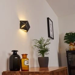 Hofstein Shouver Wandleuchte LED Schwarz, 1-flammig -Wandleuchten Verkauf shouver wandleuchte h3375228 9