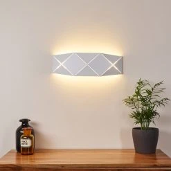 Hofstein Shouver Wandleuchte LED Weiß, 1-flammig -Wandleuchten Verkauf shouver wandleuchte h3375242 6