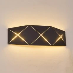 Hofstein Shouver Wandleuchte LED Schwarz, 1-flammig -Wandleuchten Verkauf shouver wandleuchte h3375266 15