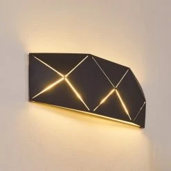 Hofstein Shouver Wandleuchte LED Schwarz, 1-flammig -Wandleuchten Verkauf shouver wandleuchte h3375266 2