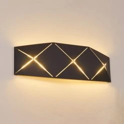 Hofstein Shouver Wandleuchte LED Schwarz, 1-flammig -Wandleuchten Verkauf shouver wandleuchte h3375266 7