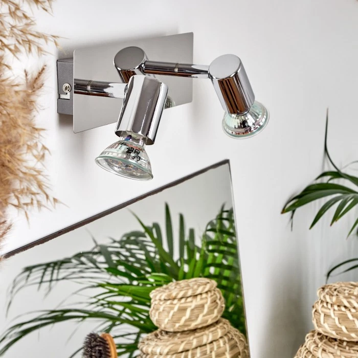 Hofstein Sibarco Wandleuchte LED Chrom, 2-flammig 2 Hofstein Sibarco Wandleuchte LED Chrom, 2-flammig - Image 2