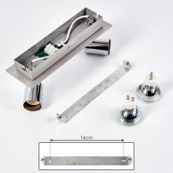 Hofstein Sibarco Wandleuchte LED Chrom, 2-flammig 13 Hofstein Sibarco Wandleuchte LED Chrom, 2-flammig -Wandleuchten Verkauf sibarco wandleuchte h3548196 3