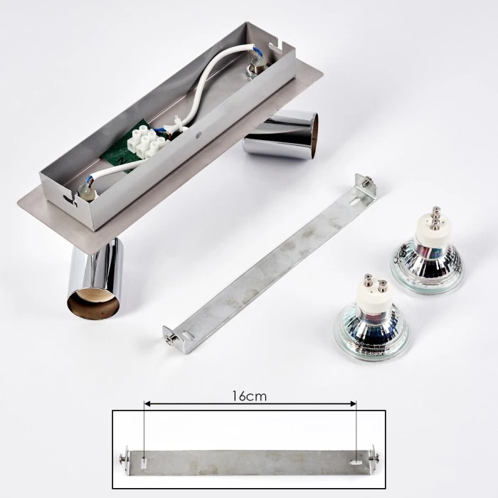 Hofstein Sibarco Wandleuchte LED Chrom, 2-flammig 4 Hofstein Sibarco Wandleuchte LED Chrom, 2-flammig - Image 4