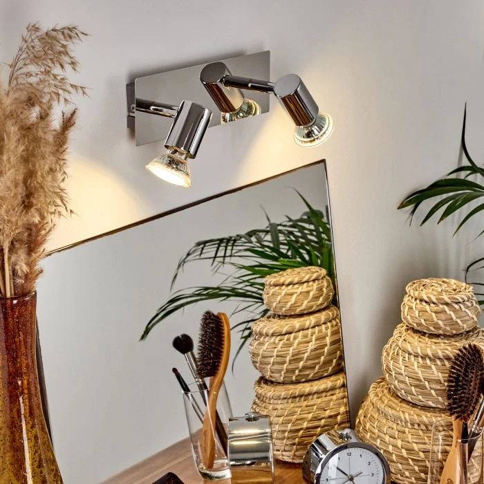 Hofstein Sibarco Wandleuchte LED Chrom, 2-flammig 6 Hofstein Sibarco Wandleuchte LED Chrom, 2-flammig - Image 6