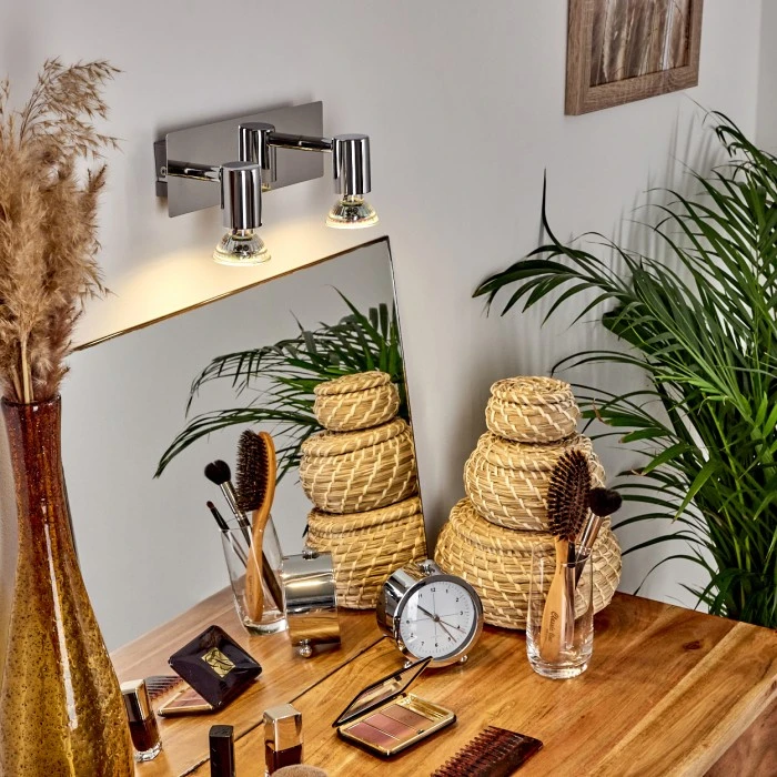 Hofstein Sibarco Wandleuchte LED Chrom, 2-flammig 8 Hofstein Sibarco Wandleuchte LED Chrom, 2-flammig - Image 8