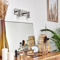 Hofstein Sibarco Wandleuchte LED Chrom, 2-flammig 18 Hofstein Sibarco Wandleuchte LED Chrom, 2-flammig -Wandleuchten Verkauf sibarco wandleuchte h3548196 8