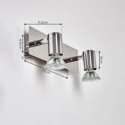 Hofstein Sibarco Wandleuchte LED Chrom, 2-flammig 19 Hofstein Sibarco Wandleuchte LED Chrom, 2-flammig -Wandleuchten Verkauf sibarco wandleuchte h3548196 9