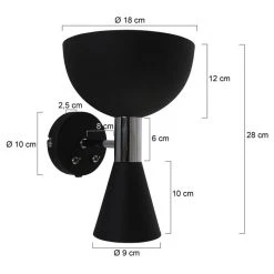 Steinhauer Anne Fastlåst Wandleuchte Schwarz, 2-flammig -Wandleuchten Verkauf steinhauer anne fastl st wandleuchte 2571zw 5