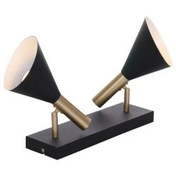 Steinhauer Anne's choice Wandleuchte LED Messing, Schwarz, 2-flammig -Wandleuchten Verkauf steinhauer anne s choice wandleuchte 2492zw 2