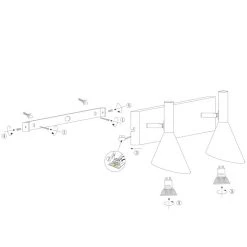 Steinhauer Anne's choice Wandleuchte LED Messing, Schwarz, 2-flammig -Wandleuchten Verkauf steinhauer anne s choice wandleuchte 2492zw 9