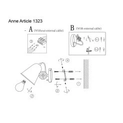 Steinhauer Dolphin Wandleuchte Grün, 1-flammig -Wandleuchten Verkauf steinhauer dolphin wandleuchte 1323g 10