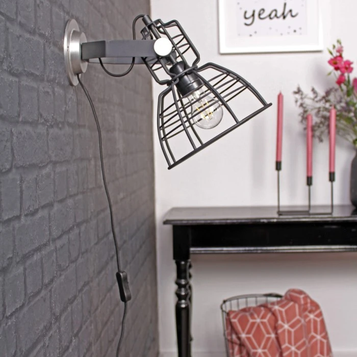 Steinhauer Mark III mini Wandleuchte Schwarz, 1-flammig 2 Steinhauer Mark III mini Wandleuchte Schwarz, 1-flammig - Image 2