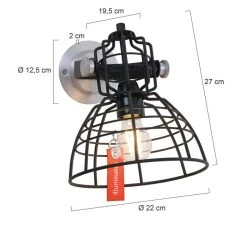 Steinhauer Mark III mini Wandleuchte Schwarz, 1-flammig 15 Steinhauer Mark III mini Wandleuchte Schwarz, 1-flammig -Wandleuchten Verkauf steinhauer mark iii mini wandleuchte 7875zw 7