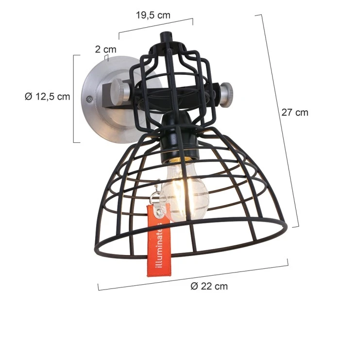 Steinhauer Mark III mini Wandleuchte Schwarz, 1-flammig 8 Steinhauer Mark III mini Wandleuchte Schwarz, 1-flammig - Image 8