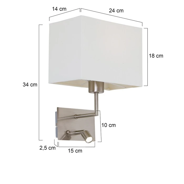Steinhauer Mexlite Wandleuchte LED Beige, 1-flammig 6 Steinhauer Mexlite Wandleuchte LED Beige, 1-flammig - Image 6