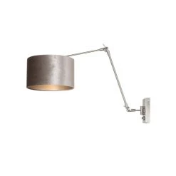 Steinhauer Prestige Chic Wandleuchte Stahl gebürstet, 1-flammig