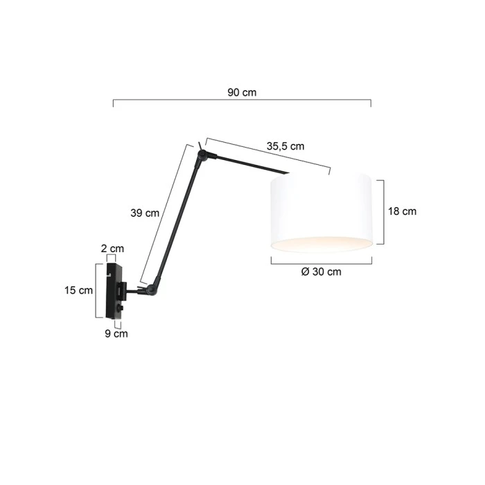 Steinhauer Prestige Chic Wandleuchte Schwarz, 1-flammig 6 Steinhauer Prestige Chic Wandleuchte Schwarz, 1-flammig - Image 6