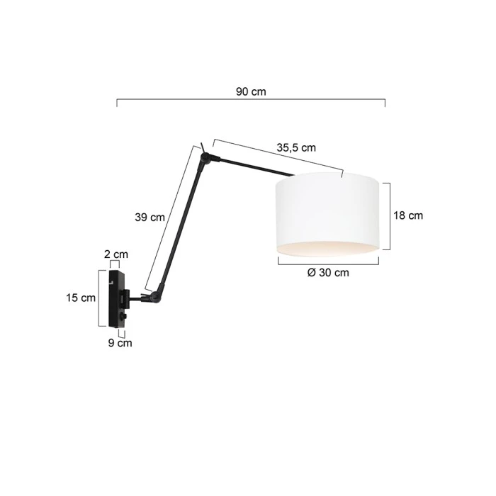 Steinhauer Prestige Chic Wandleuchte Schwarz, 1-flammig 5 Steinhauer Prestige Chic Wandleuchte Schwarz, 1-flammig - Image 5