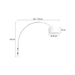 Steinhauer Sparkled Light Wandleuchte Stahl gebürstet, 1-flammig -Wandleuchten Verkauf steinhauer sparkled light wandleuchte 8142st 5