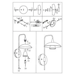 Steinhauer Tallerken Wandleuchte LED Edelstahl, Weiß, 1-flammig -Wandleuchten Verkauf steinhauer tallerken wandleuchte 2656st 4