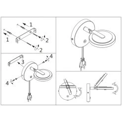 Steinhauer Turound Wandleuchte LED Edelstahl, 1-flammig -Wandleuchten Verkauf steinhauer turound wandleuchte 3096st 14