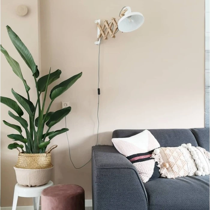 Steinhauer Woody Wandleuchte Weiß, Holz hell, 1-flammig 5 Steinhauer Woody Wandleuchte Weiß, Holz hell, 1-flammig - Image 5