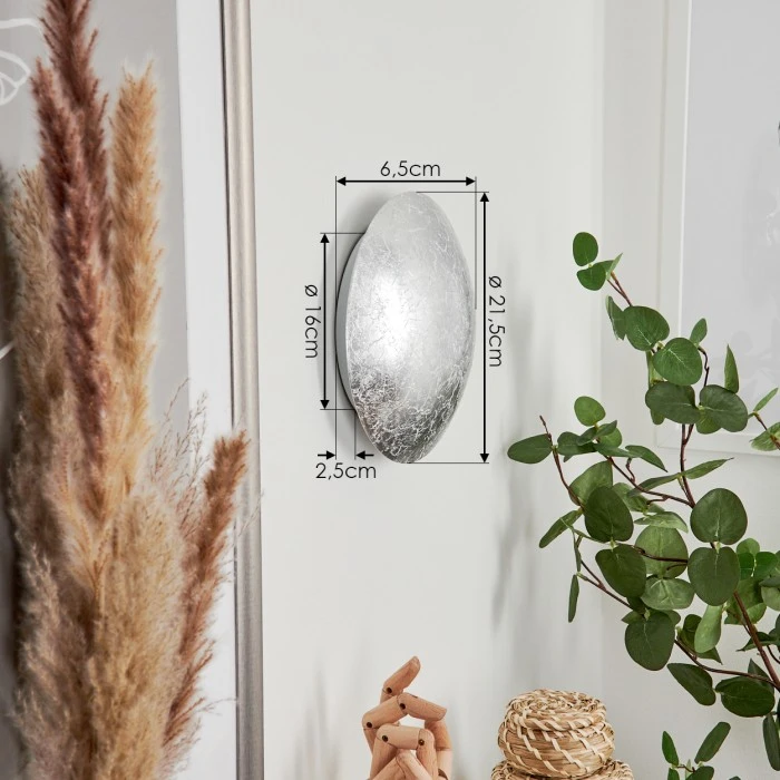 Hofstein Storkyro Wandleuchte LED Silber, 1-flammig 4 Hofstein Storkyro Wandleuchte LED Silber, 1-flammig - Image 4