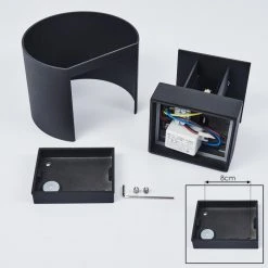 Hofstein Strandaa Wandleuchte LED Schwarz, 2-flammig 16 Hofstein Strandaa Wandleuchte LED Schwarz, 2-flammig -Wandleuchten Verkauf strandaa wandleuchte h3438251 4