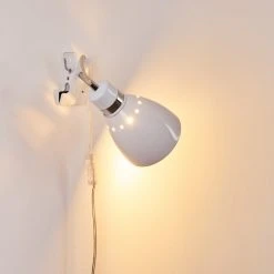 Hofstein Stranderott Klemmleuchte Weiß, 1-flammig -Wandleuchten Verkauf stranderott klemmleuchte h3288900 do1 11