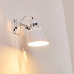 Hofstein Stranderott Klemmleuchte Weiß, 1-flammig -Wandleuchten Verkauf stranderott klemmleuchte h3288900 do1 7