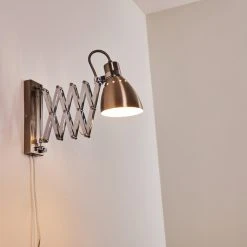 Hofstein Stranderott Wandleuchte Chrom, Edelstahl, 1-flammig -Wandleuchten Verkauf stranderott wandleuchte h3288764 do1 12