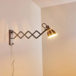 Hofstein Stranderott Wandleuchte Chrom, Edelstahl, 1-flammig -Wandleuchten Verkauf stranderott wandleuchte h3288764 do1 16