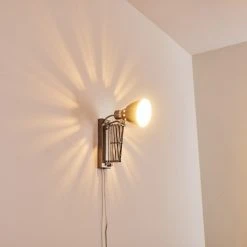 Hofstein Stranderott Wandleuchte Chrom, Edelstahl, 1-flammig -Wandleuchten Verkauf stranderott wandleuchte h3288764 do1 9