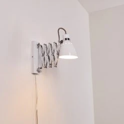 Hofstein Stranderott Wandleuchte Chrom, Weiß, 1-flammig -Wandleuchten Verkauf stranderott wandleuchte h3288788 do1 12