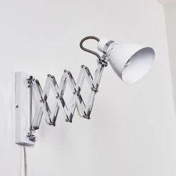 Hofstein Stranderott Wandleuchte Chrom, Weiß, 1-flammig -Wandleuchten Verkauf stranderott wandleuchte h3288788 do1 13