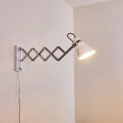 Hofstein Stranderott Wandleuchte Chrom, Weiß, 1-flammig -Wandleuchten Verkauf stranderott wandleuchte h3288788 do1 16