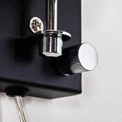 Hofstein Stranderott Wandleuchte Chrom, Schwarz, 1-flammig -Wandleuchten Verkauf stranderott wandleuchte h3288801 do1 10