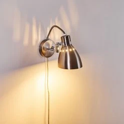 Hofstein Stranderott Wandleuchte Chrom, 1-flammig -Wandleuchten Verkauf stranderott wandleuchte h3288825 do1 20