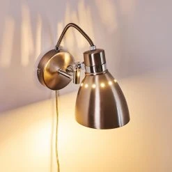 Hofstein Stranderott Wandleuchte Chrom, 1-flammig -Wandleuchten Verkauf stranderott wandleuchte h3288825 do1 3