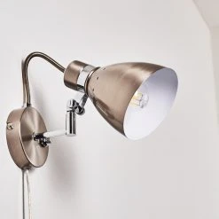 Hofstein Stranderott Wandleuchte Chrom, 1-flammig -Wandleuchten Verkauf stranderott wandleuchte h3288825 do1 8