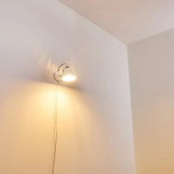 Hofstein Stranderott Wandleuchte Chrom, Weiß, 1-flammig -Wandleuchten Verkauf stranderott wandleuchte h3288849 do1 9