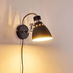 Hofstein Stranderott Wandleuchte Schwarz, 1-flammig 27 Hofstein Stranderott Wandleuchte Schwarz, 1-flammig -Wandleuchten Verkauf stranderott wandleuchte h3288863 do1 2