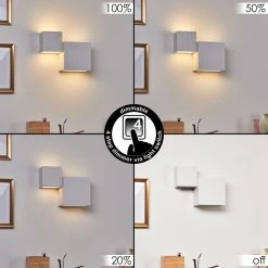 Hofstein Sumina Wandleuchte LED Weiß, 1-flammig 19 Hofstein Sumina Wandleuchte LED Weiß, 1-flammig -Wandleuchten Verkauf sumina wandleuchte h3416013 9