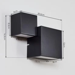 Hofstein Sumina Wandleuchte LED Schwarz, 1-flammig 12 Hofstein Sumina Wandleuchte LED Schwarz, 1-flammig -Wandleuchten Verkauf sumina wandleuchte h3416037 2